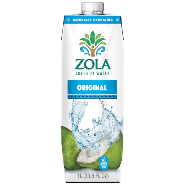 Zola Coconut Water 33.8 fl. oz. Bottle, PK12 PK12 33WA-COCO - main